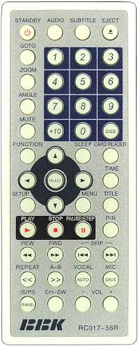 Replacement remote control for Bbk ABS551T