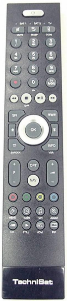 Replacement remote control for Technisat TechniPlus ISIO42