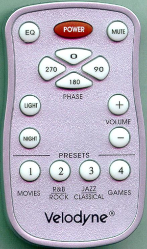 Replacement remote control for Velodyne SPL-1000R