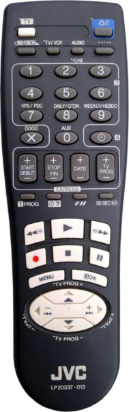 Replacement remote control for JVC HRJ711E