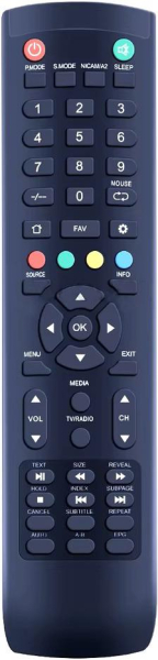 Replacement remote control for Q.Bell QT28A02(V.2)