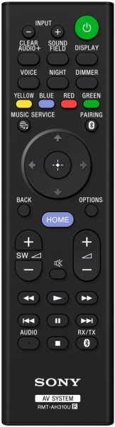 Replacement remote control for Sony SA-CT800