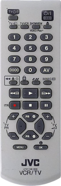 Replacement remote control for JVC HR-V505EF