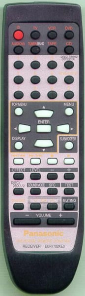 Replacement remote for Technics SADX1050, EUR7702KA0, XADX940, SADX950