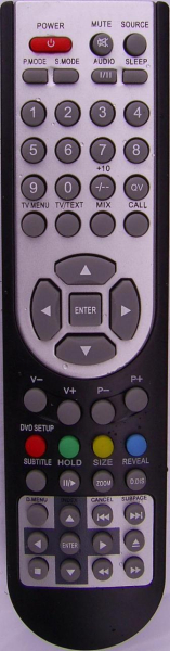 Replacement remote control for Targa VISIONARY LT1910DVD
