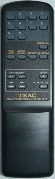 Replacement remote control for Teac/teak CD-P1260