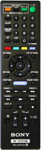 Replacement remote control for Sony BDV-E670W