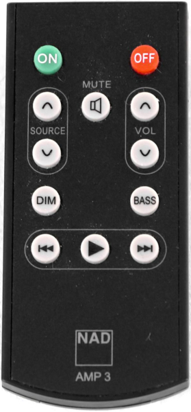 Replacement remote control for Nad D3020V2