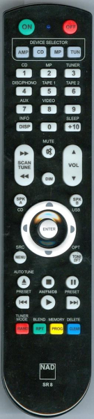 Replacement remote control for Nad C725BEE