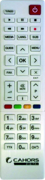 Replacement remote control for Tntsat TEOX-HD