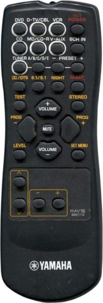 Replacement remote control for Yamaha RAV16