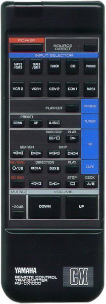 Replacement remote for Yamaha RSCX1000, CDX1000, CX800U, RSCX600U CX1000