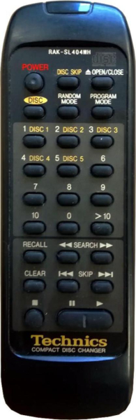 Replacement remote for Technics SL-PD688