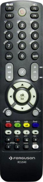 Replacement remote control for Ferguson ARIVA-252COMBO