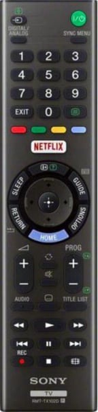 Erstatnings-fjernbetjening til  Sony KDL-43W750E