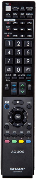 Replacement remote control for Sharp GB012WJSA