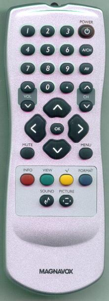 Replacement remote for Magnavox 37MF331D37, 37MF231D, RC1113125