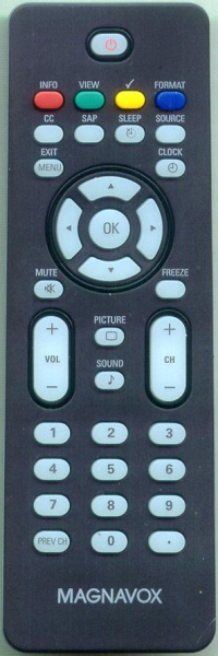 Replacement remote for Magnavox 19MD357B, 996500043779, 32MF337B27