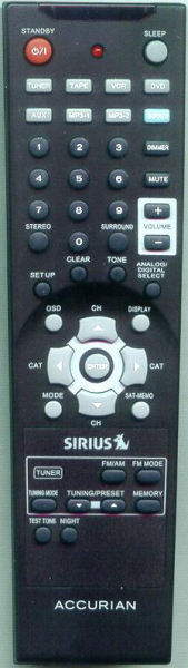Replacement remote for Accurian AVR315048, 12453700, 315048