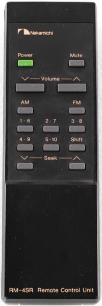 Replacement remote for Nakamichi SR4A, RM4SR