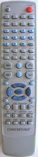 Replacement remote for Concertone ZX500, ZX600