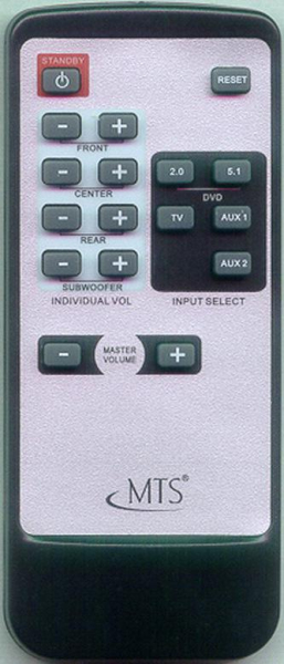 Replacement remote for Millenium Theater MTS3200SUBWOOFER, DVD3200 SUB