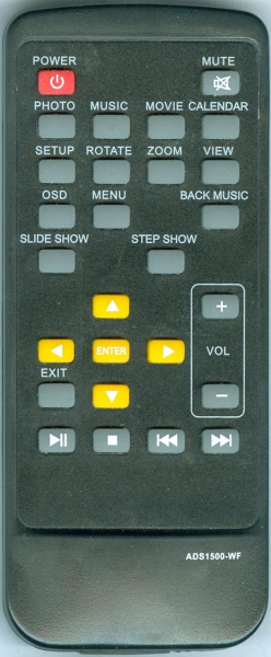 Replacement remote for Ads ADS1500WF