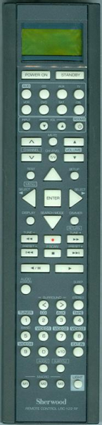 Replacement remote for Sherwood NEWCASTLE R772, LRC122RS