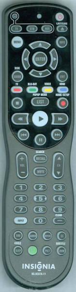 Replacement remote for Insignia NS32LB451A11, ES06249, NSRC07A11