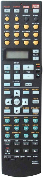 Replacement remote control for Yamaha RAV351