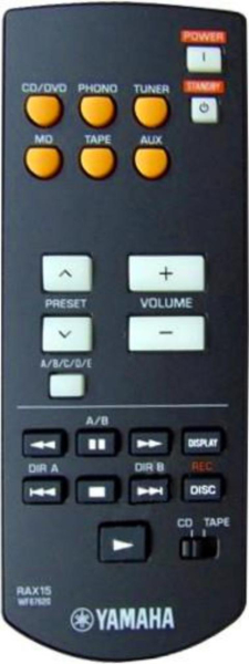 Replacement remote control for Yamaha AX-397
