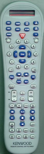 Replacement remote for Kenwood KRFV6070D, RCR0820, VR7070, A70162005