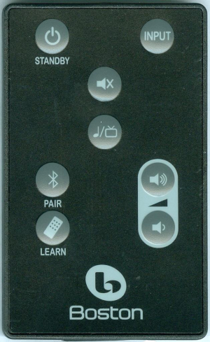 Replacement remote for Boston Acoustic SOUNDWARE XS 21, 120003555