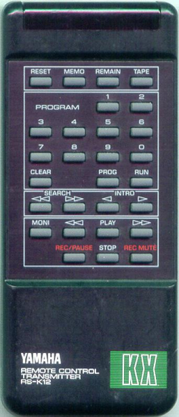 Replacement remote for Yamaha KX800, KX800U, RS-K12