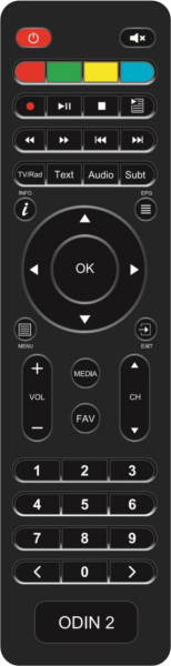Replacement remote control for Opticum AX ODIN PLUS