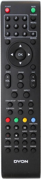 Replacement remote control for Dyon DELTA24+BASIC