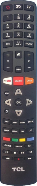 Replacement remote control for Tcl U49C6916(1VERS.)