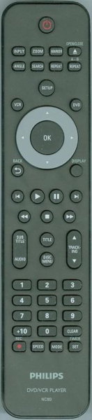 Replacement remote for Philips DVP3355V, NC203, NC203UH