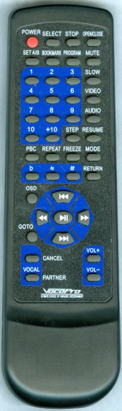 Replacement remote for Vocopro GIGMAN