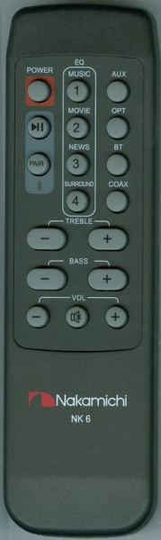 Replacement remote for Nakamichi NK6