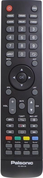 Replacement remote control for Palsonic TFTV321FHD
