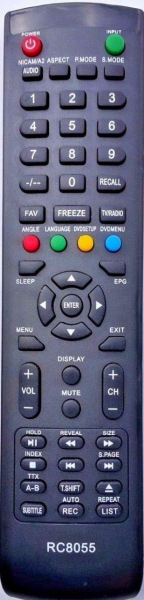 Replacement remote control for High-one 969321HI3214HD-MM
