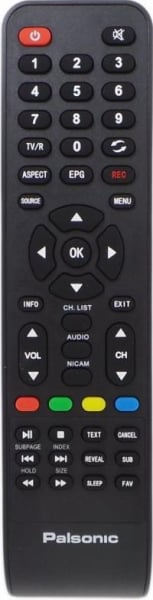 Replacement remote control for Palsonic TFTV6044FHD