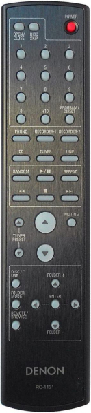 Replacement remote control for Denon RC-1131