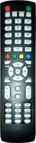 Replacement remote control for Akai AKTV3924M