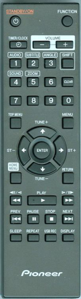Replacement remote control for Pioneer 076E0RX021