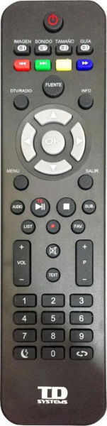 Replacement remote control for TD Systems K32DLM7H