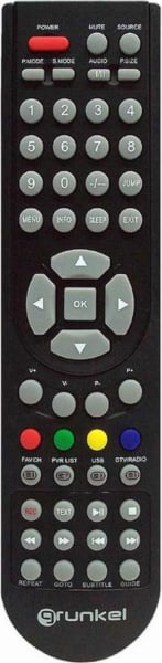 Replacement remote control for Grunkel L46-3NHDTV