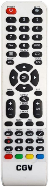 Replacement remote control for Cgv APOLLO L22W10
