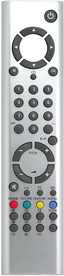 Replacement remote control for Toshiba 23WL46